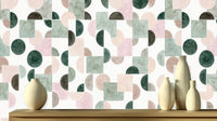 Contemporary Pastel wallpaper for Living Room