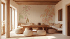 Contemporary Pastel wallpaper for Living Room