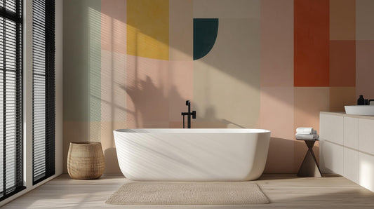 Modern Pastel wallpaper for Bathroom
