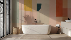 Modern Pastel wallpaper for Bathroom
