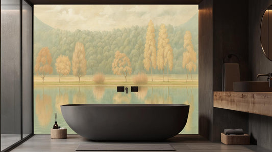 Modern Pastel wallpaper for Bathroom
