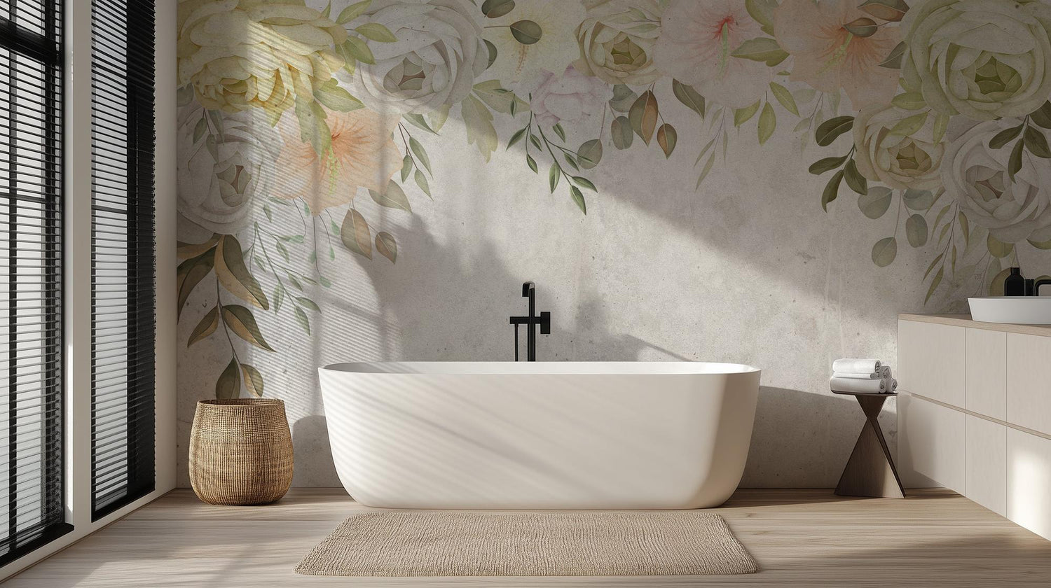Modern Pastel wallpaper for Bathroom