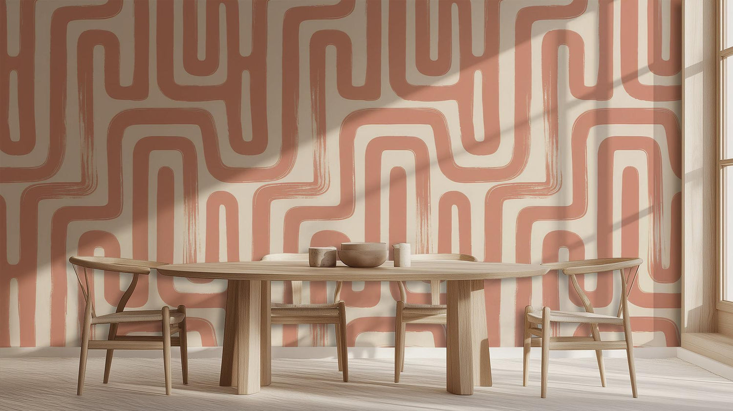 Yemek Odası için Modern Pastel duvar kağıdı