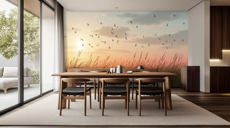 Yemek Odası için Modern Pastel duvar kağıdı
