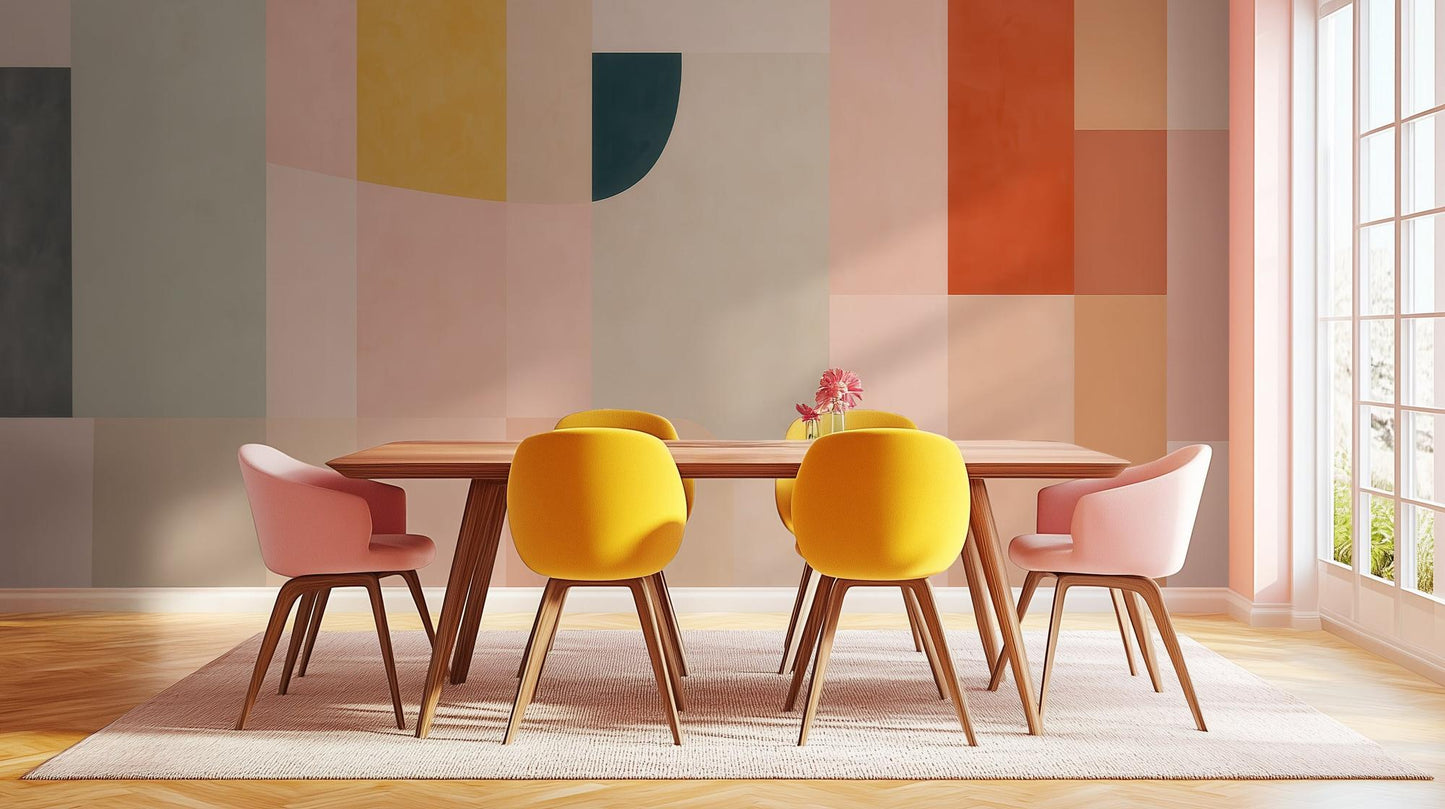 Modern Pastel wallpaper for Dining Room
