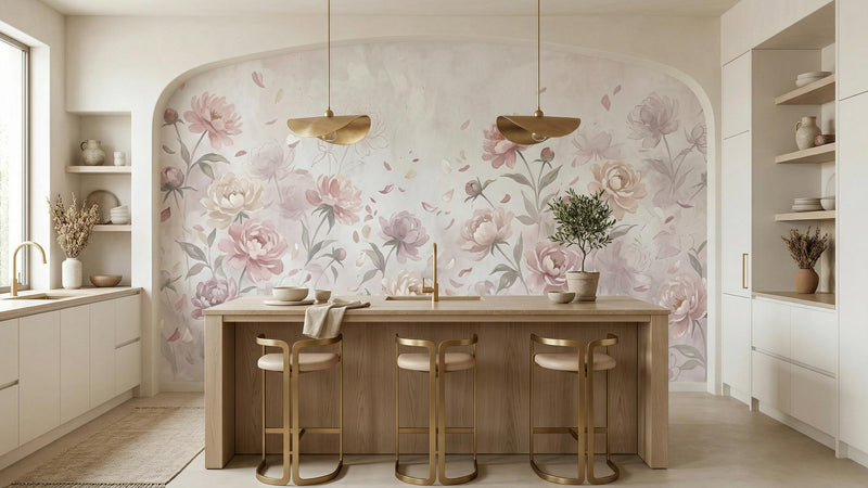 Mutfak için Modern Pastel duvar kağıdı