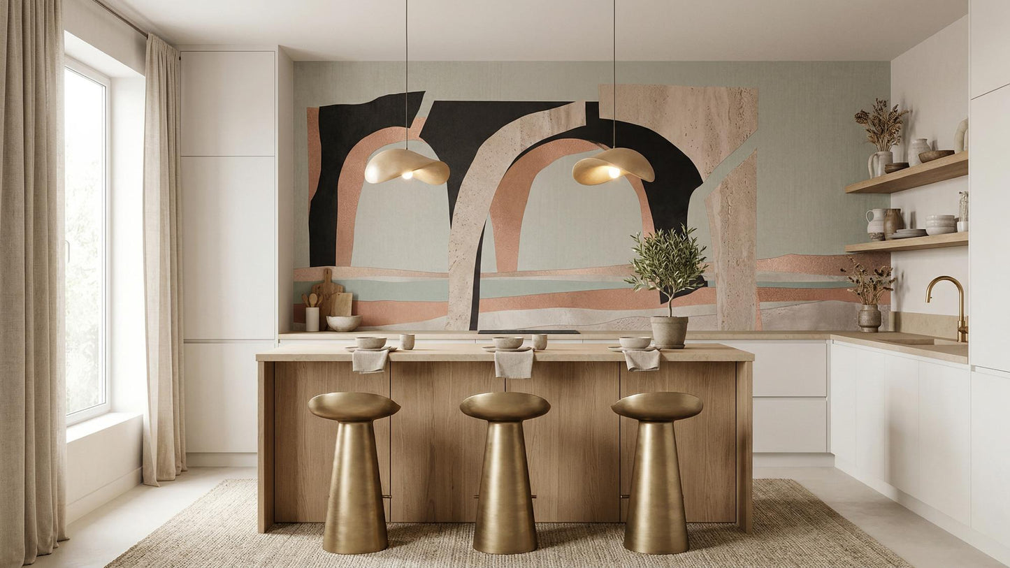 Modern Pastel wallpaper for Kitchen