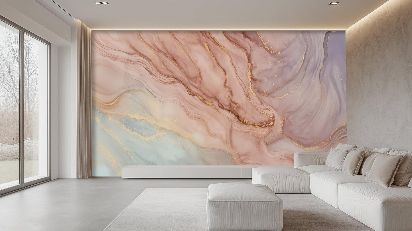 Modern Pastel wallpaper for Living Room