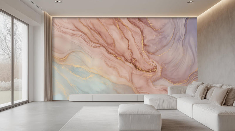Modern Pastel wallpaper for Living Room