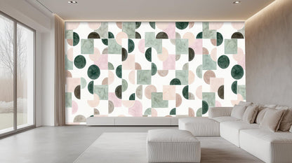 Modern Pastel wallpaper for Living Room