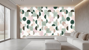 Modern Pastel wallpaper for Living Room