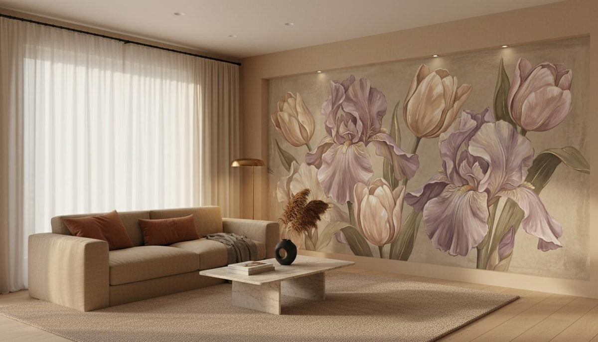 Modern Pastel wallpaper for Living Room