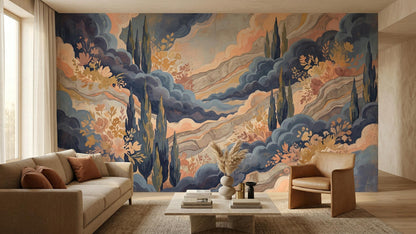 Modern Pastel wallpaper for Living Room