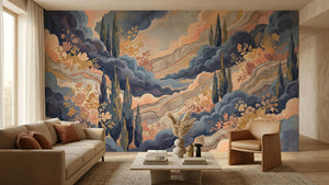 Modern Pastel wallpaper for Living Room