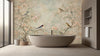 Blossoming Branches with Songbirds Wallpaper