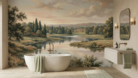 Traditional Pastel wallpaper for Bathroom