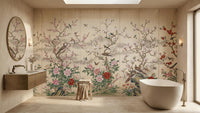 Banyo için Geleneksel Pastel duvar kağıdı