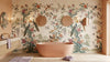 Ornate Floral and Bird Wallpaper