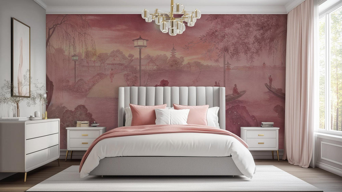 Traditional Pastel wallpaper for Bedroom