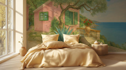 Traditional Pastel wallpaper for Bedroom