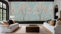 Traditional Pastel wallpaper for Bedroom