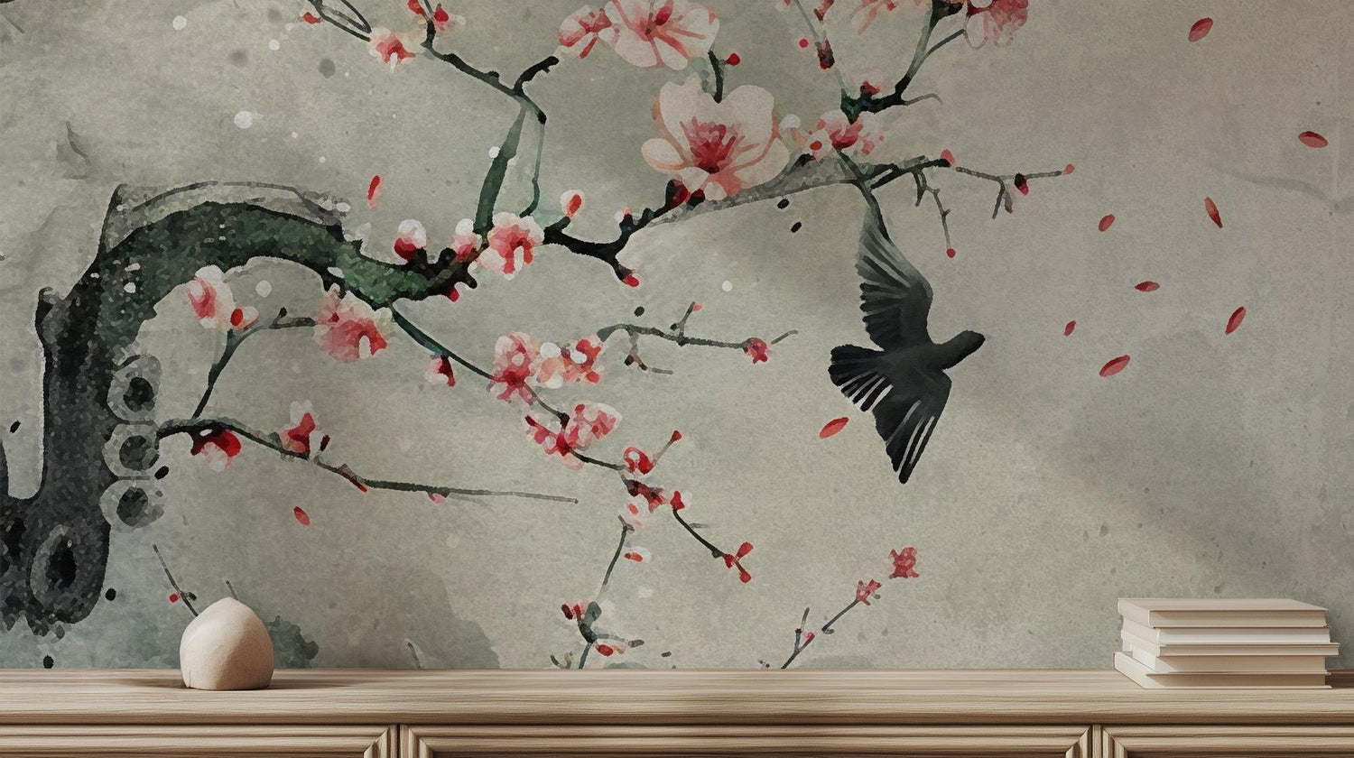 Traditional Pastel wallpaper for Bedroom