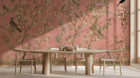 Traditional Pastel wallpaper for Dining Room