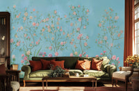 Traditional Pastel wallpaper for Living Room