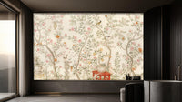 Traditional Pastel wallpaper for Living Room