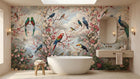 Tropical Pastel wallpaper for Bathroom