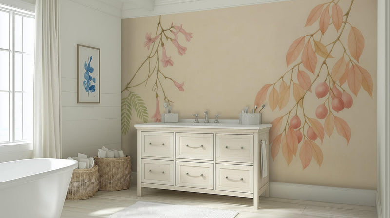 Vintage Pastel wallpaper for Bathroom