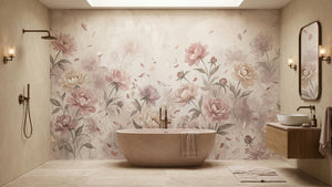 Vintage Pastel wallpaper for Bathroom
