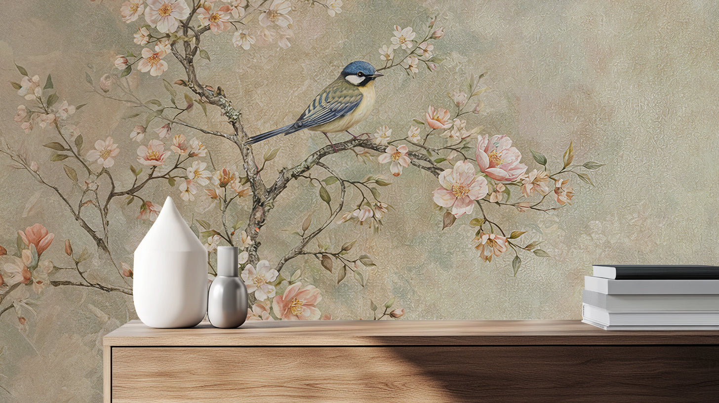 Vintage Pastel wallpaper for Bedroom