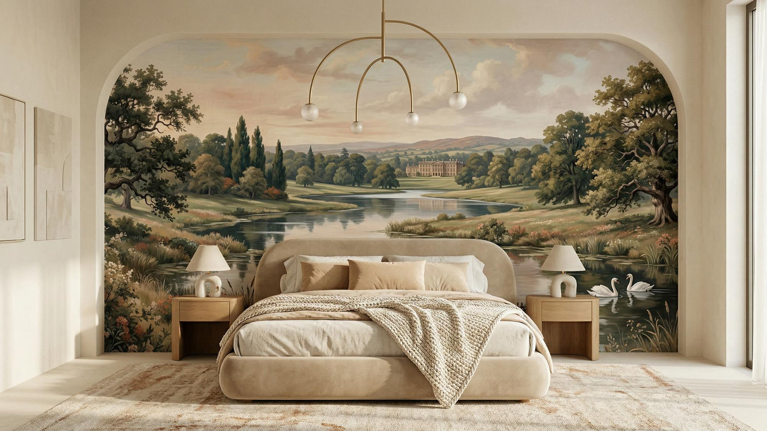 Vintage Pastel wallpaper for Bedroom