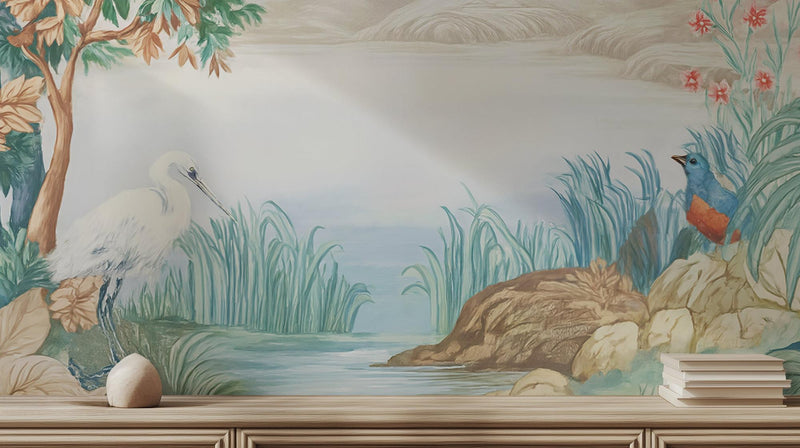 Vintage Pastel wallpaper for Bedroom