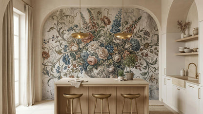 Vintage Pastel wallpaper for Dining Room
