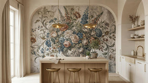 Vintage Pastel wallpaper for Dining Room