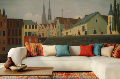 Vintage Pastel wallpaper for Living Room