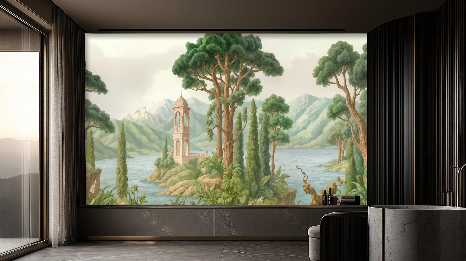 Vintage Pastel wallpaper for Living Room