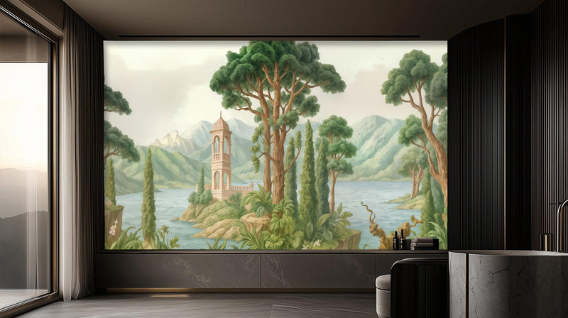 Vintage Pastel wallpaper for Living Room