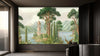 Idyllic Riverbank Landscape Wallpaper