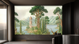 Vintage Pastel wallpaper for Living Room