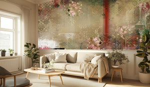 Vintage Pastel wallpaper for Living Room