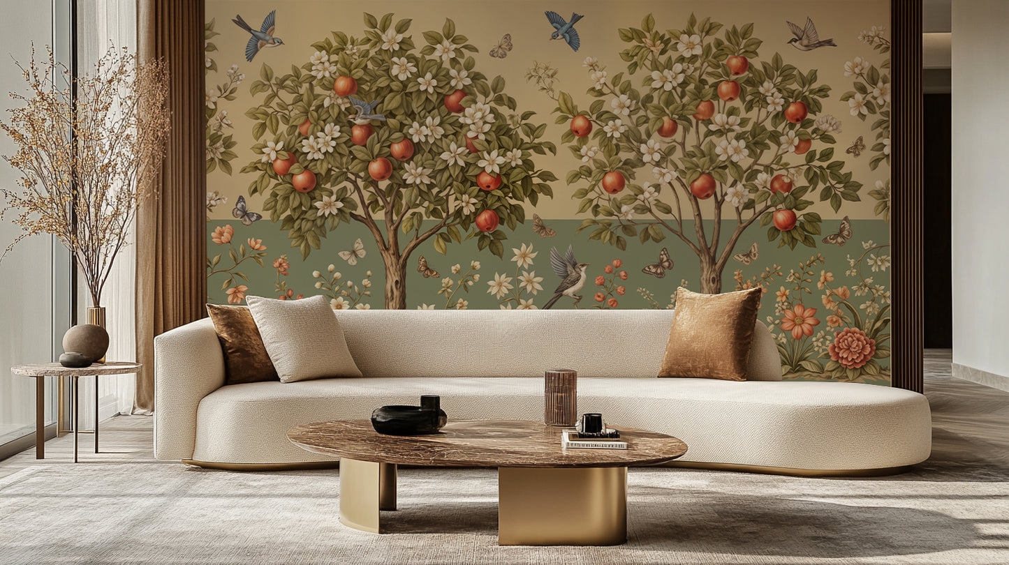 Vintage Pastel wallpaper for Living Room
