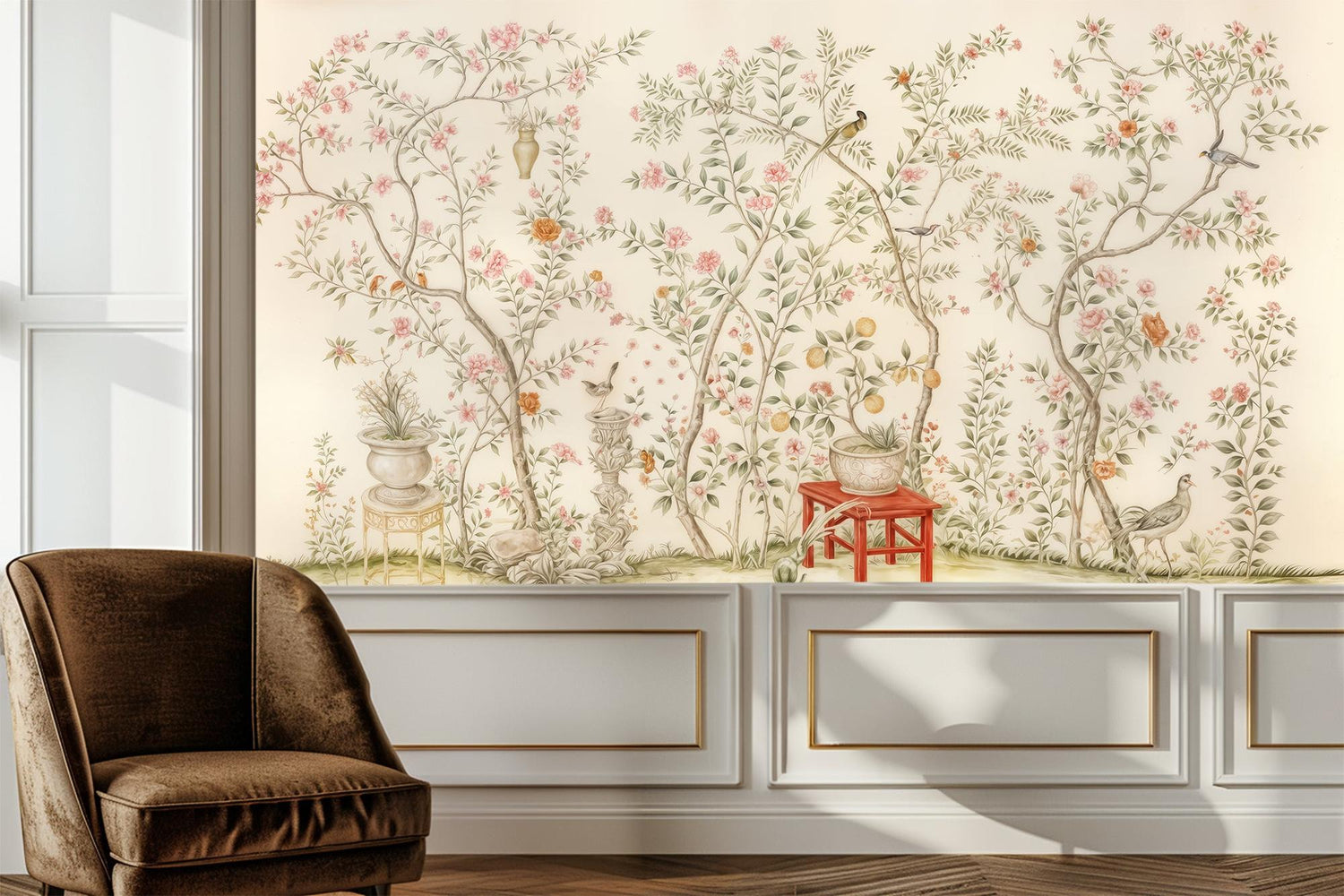 Vintage Pastel wallpaper for Living Room