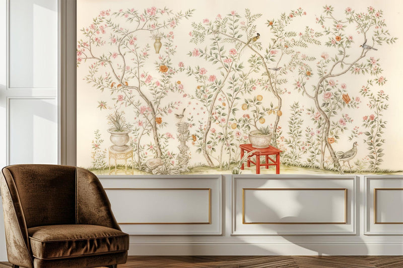 Vintage Pastel wallpaper for Living Room