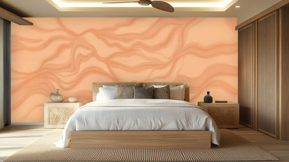 Modern Peach wallpaper for Bedroom