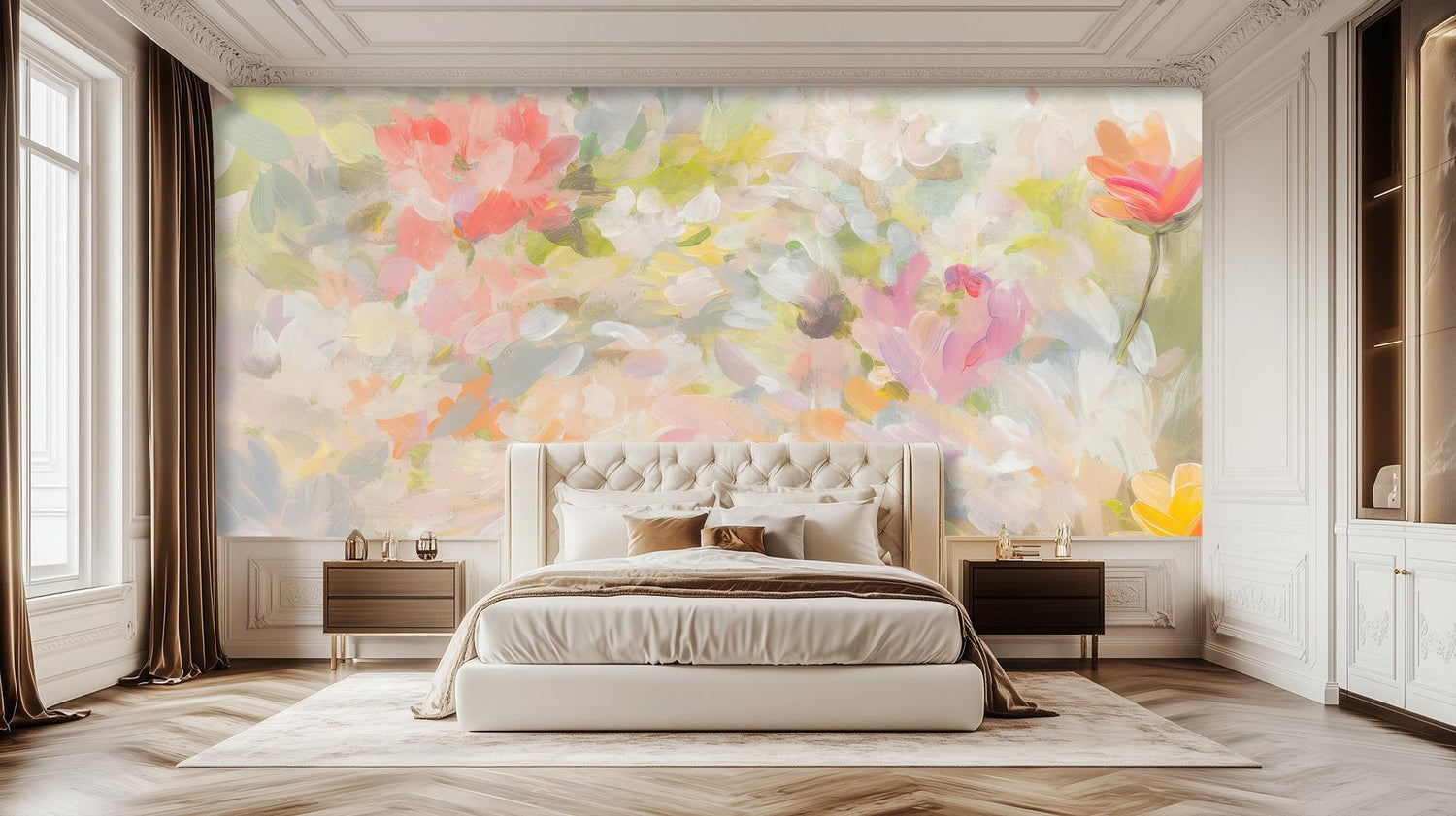 Abstract Pink wallpaper for Bedroom