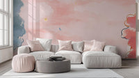 Abstract Pink wallpaper for Bedroom
