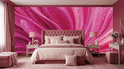 Abstract Pink wallpaper for Bedroom